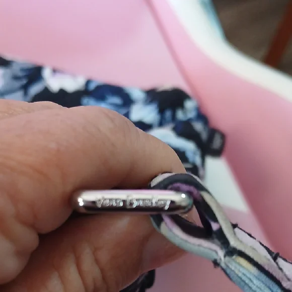 Vera Bradley Black and Purple Floral Crossbody - Picture 8 of 8